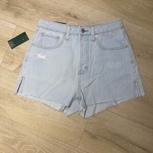 wild fable Light Blue High-Rise Denim Shorts